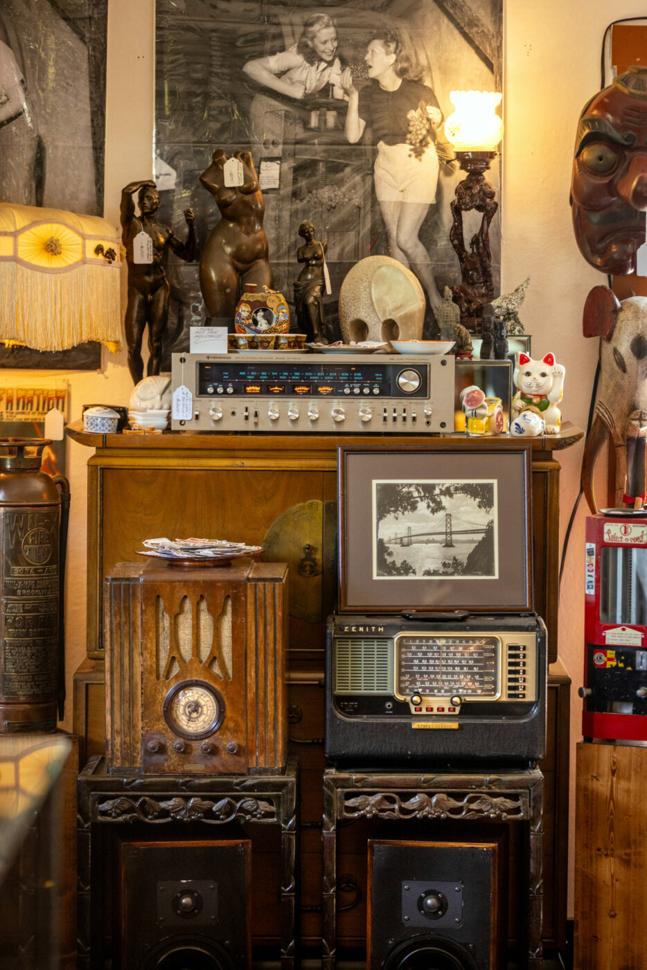 Rare Albums, Magazines and vintage stereo equipment at Revolution Vinyl in Duncans Mills. (John Burgess / The Press Democrat)