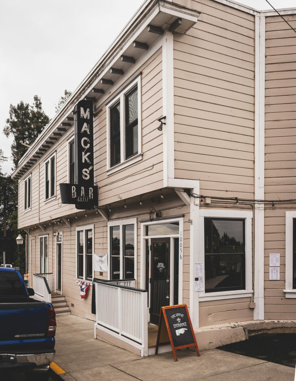 The Grove Speakeasy takes over the old Mack’s Thursday, Oct. 9, 2025 along Main Street in Penngrove. (John Burgess / The Press Democrat)