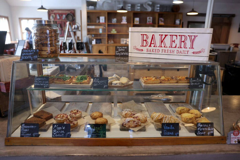The bakery case at the Valley Ford Cheese and Creamery in Valley Ford Thursday, July 31, 2025. (Beth Schlanker / The Press Democrat)