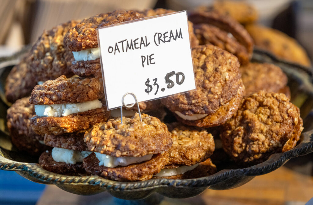 Oatmeal Cream Pie Cookies from Quail & Condor bakery Monday, Jan. 6, 2025 in Healdsburg. (John Burgess / The Press Democrat)