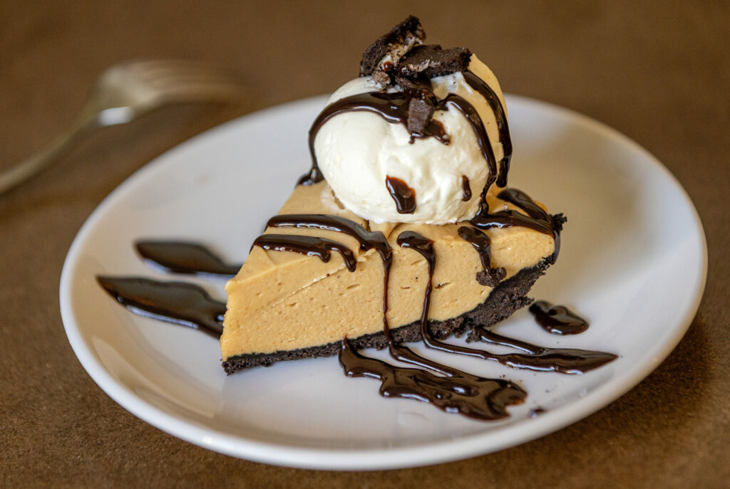 Peanut Butter Pie from Hazel restaurant Thursday, July 10, 2025 celebrating 10 years in Occidental. (John Burgess / Press Democrat)