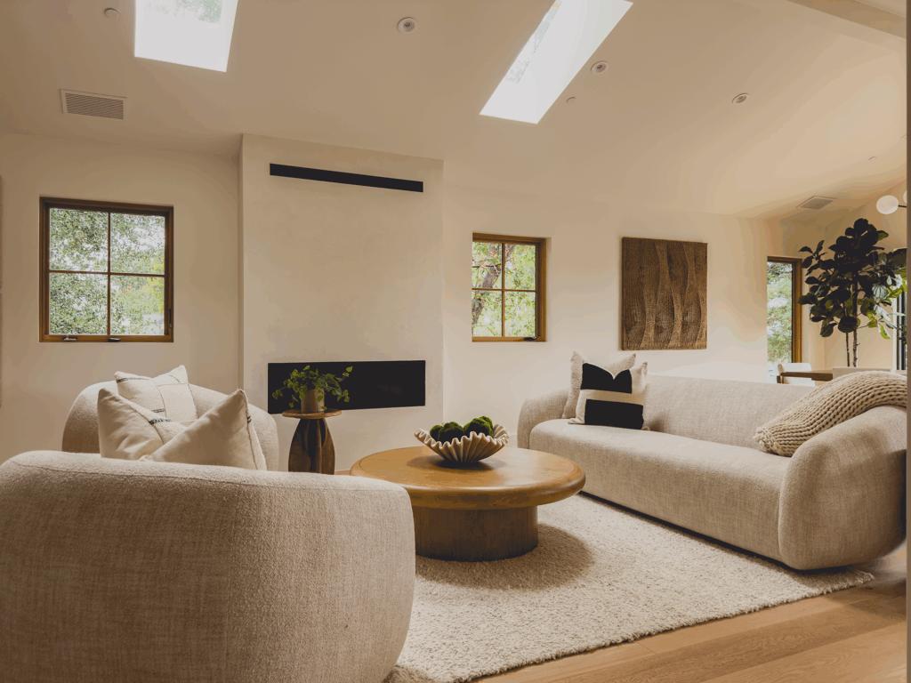 Living room area of great room. (Alexander Stagnaro )