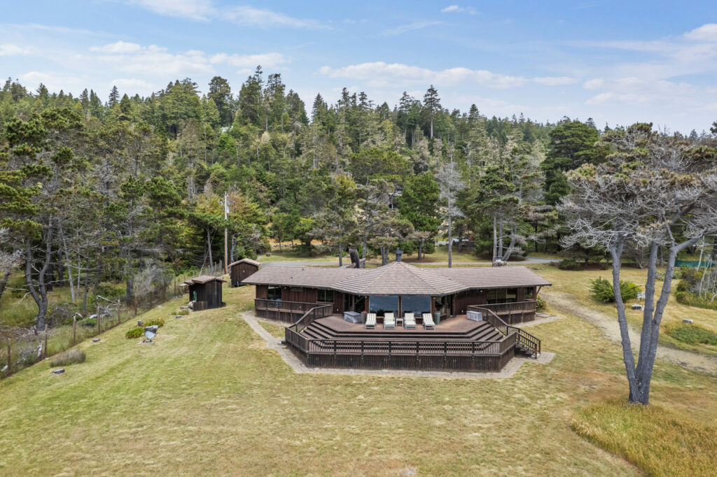 This midcentury modern home in Jenner with views of the Pacific in every room is currently listed for sale and was featured in the NY Times real estate story $2 Million Homes in California. (Open Homes Photography)