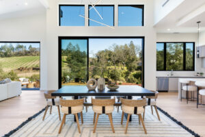 Dining area of great room. (Ned Bonzi)