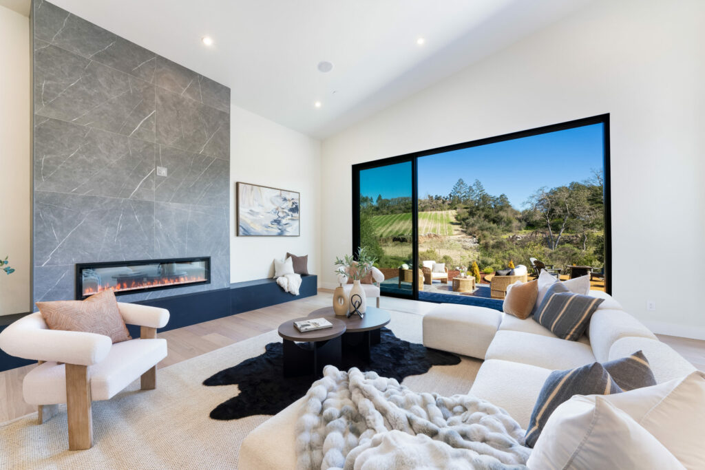 Lounge area of great room. (Ned Bonzi)