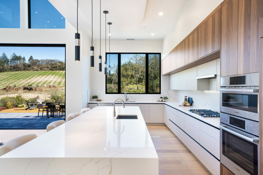 Eat-in kitchen island. (Ned Bonzi)