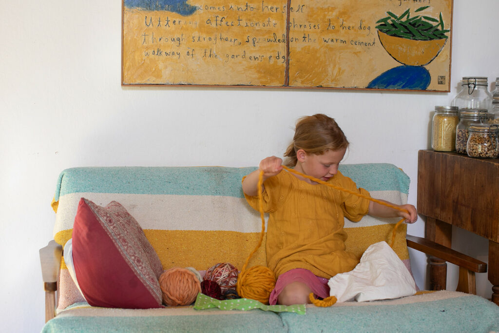 At the sustainable Nichols family home in Sebastopol. (Eileen Roche / for Sonoma Magazine)