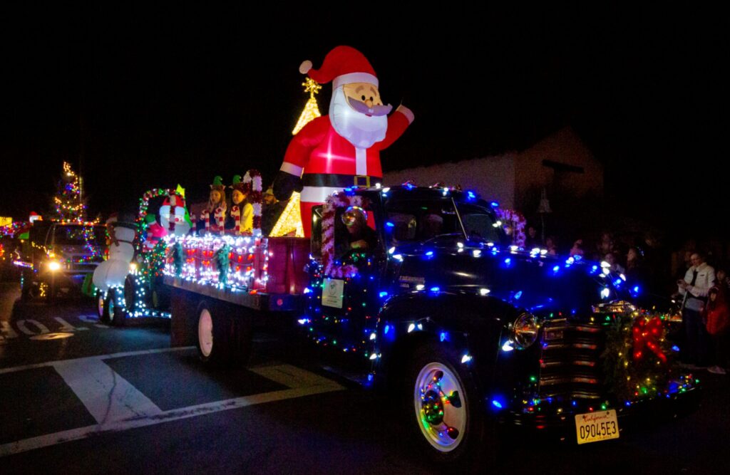 The annual Lighted Tractor Parade took place around Sonoma Plaza on Saturday, Nov. 30, 2024. (Robbi Pengelly / The Sonoma Index-Tribune)