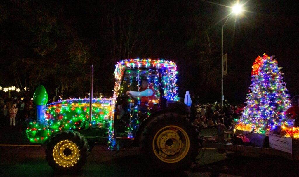 The annual Lighted Tractor Parade took place around Sonoma Plaza on Saturday, Nov. 30, 2024. (Robbi Pengelly / The Sonoma Index-Tribune)