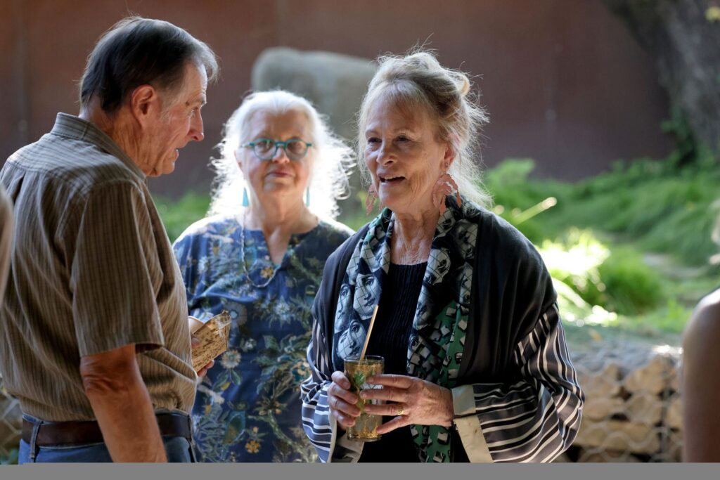 Artist Susan Preston attends a launch party for her book “In Ghost Time: The Art and Stories of Susan Preston” at Barndiva in Healdsburg Sunday, Sept. 14, 2025. (Beth Schlanker / The Press Democrat)