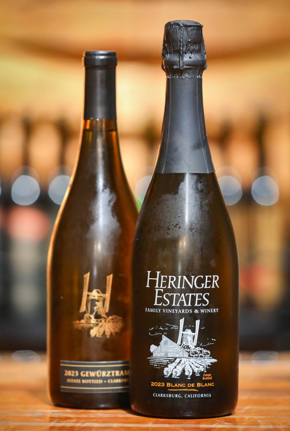 Wines from Heringer Estates Family Vineyards & Winery at Sonoma Portworks in Petaluma on Tuesday, October 21, 2025. (Christopher Chung/The Press Democrat)