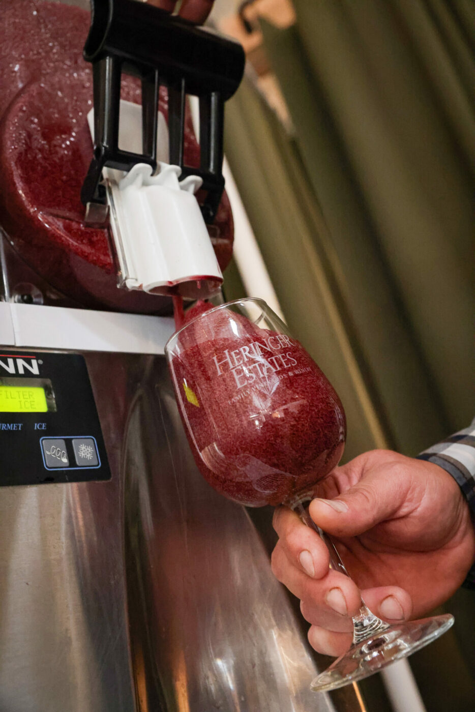 Delta Freeze Wine Slushy at Sonoma Portworks in Petaluma on Tuesday, October 21, 2025. (Christopher Chung/The Press Democrat)