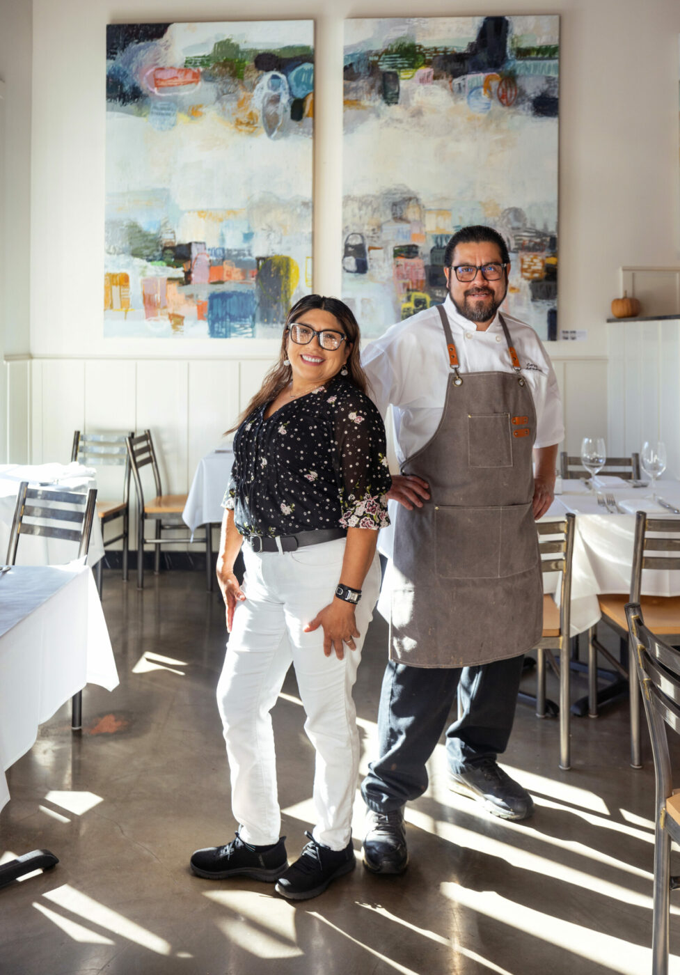 Cafe La Haye owner Saul Gropman sold his critically acclaimed Sonoma Bistro last year to 25-year employee Jose Lopez Nuñez and his wife Marta Elena Echeverria Bacab Wednesday, Oct. 29, 2025, in Sonoma. (John Burgess / The Press Democrat)