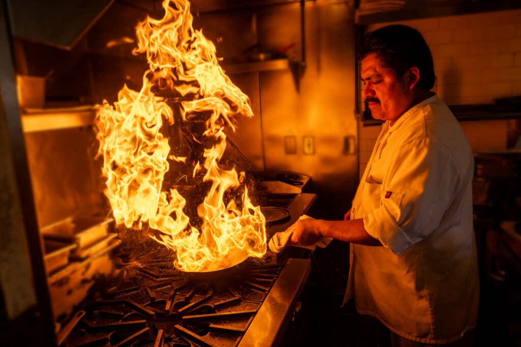Chef Marco Echeverria started in 1998 in the kitchen at Cafe La Haye Wednesday, Oct. 29, 2025, in Sonoma. (John Burgess / The Press Democrat)