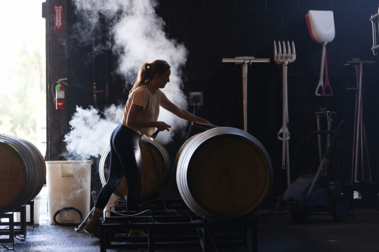 Amanda McKenna launched her wine label, Yarrow Wines, at the start of the 2025 harvest season. (Beth Schlanker / for Sonoma Magazine)