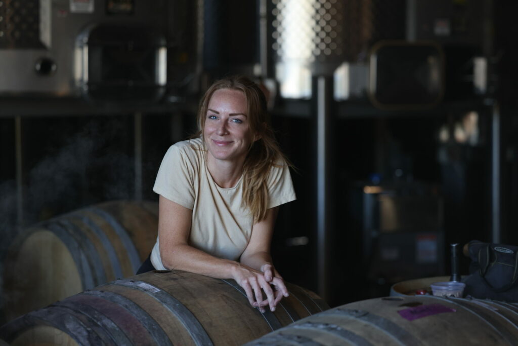 Amanda McKenna launched her wine label, Yarrow Wines, at the start of the 2025 harvest season. (Beth Schlanker / for Sonoma Magazine)