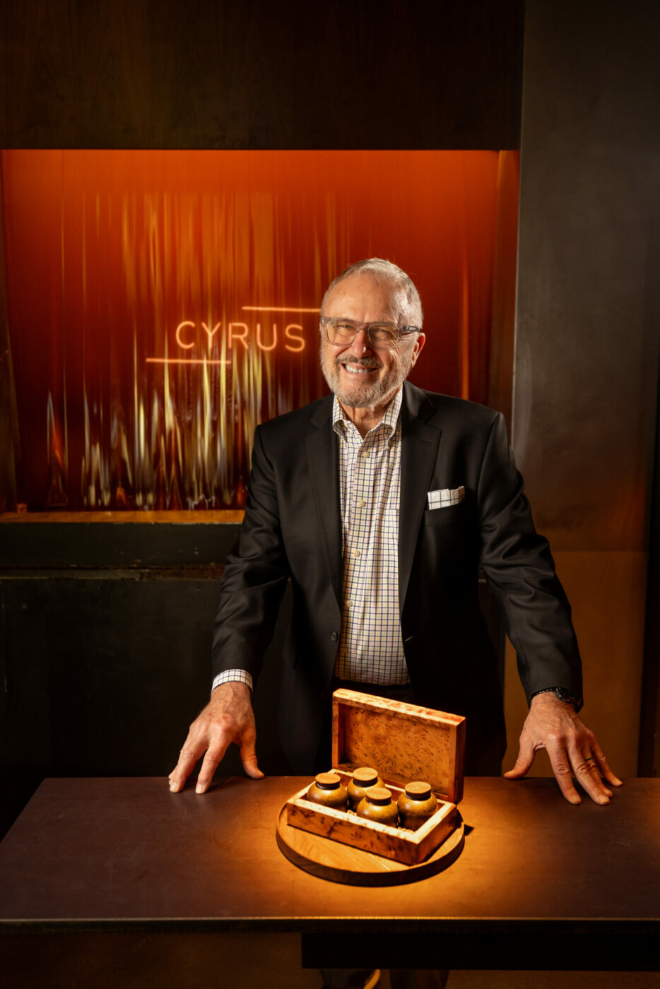 Nick Peyton, maitre d' and partner at Cyrus restaurant, won a 2025 special Michelin Service Award Thursday July 24, 2025 in Geyserville. (John Burgess / Press Democrat)