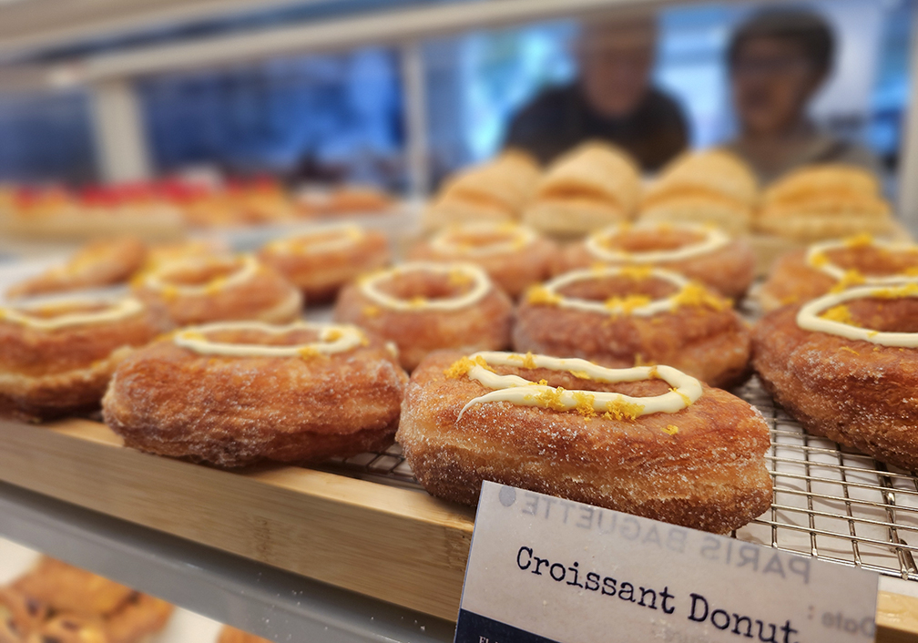 Croissant doughnuts at Paris Baguette in Santa Rosa. (Heather Irwin/The Press Democrat)
