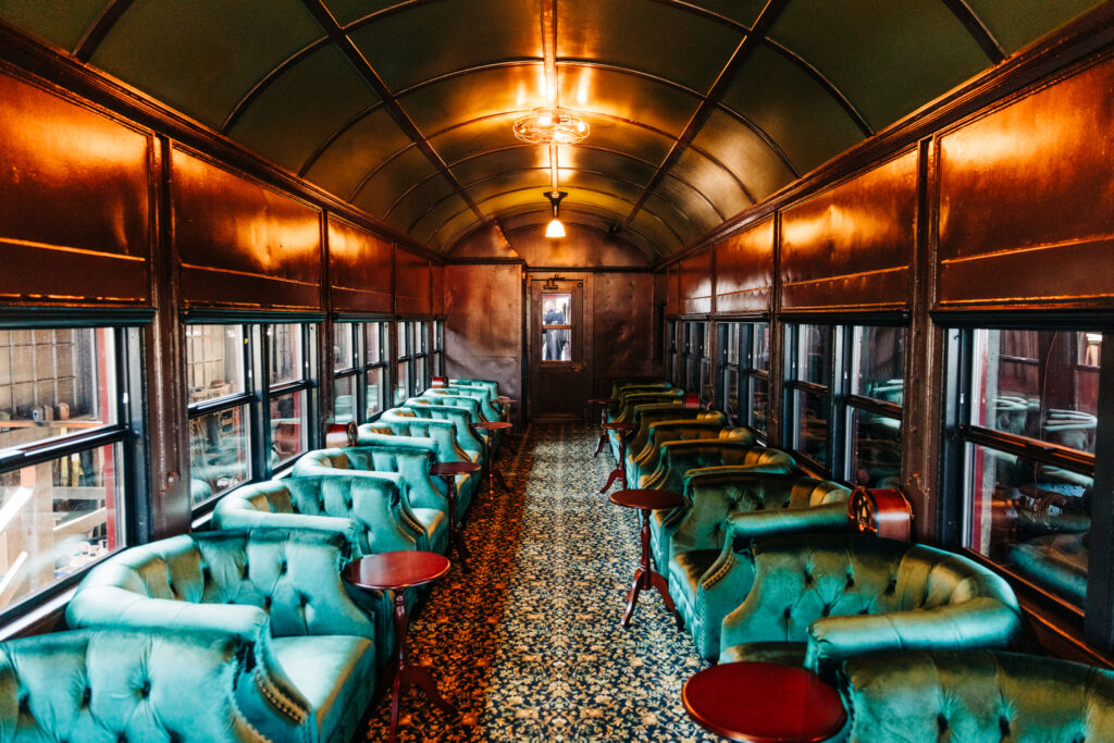 The Presidential Car on the Skunk Train in Fort Bragg. (Skunk Train)