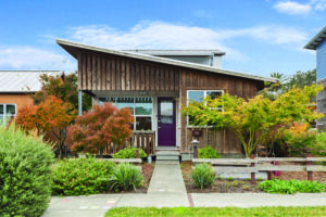 This two-bedroom, three-bathroom Petaluma home with access to a community garden and shared outdoor spaces is currently listed for $1,275,000. (Digital Twinners)
