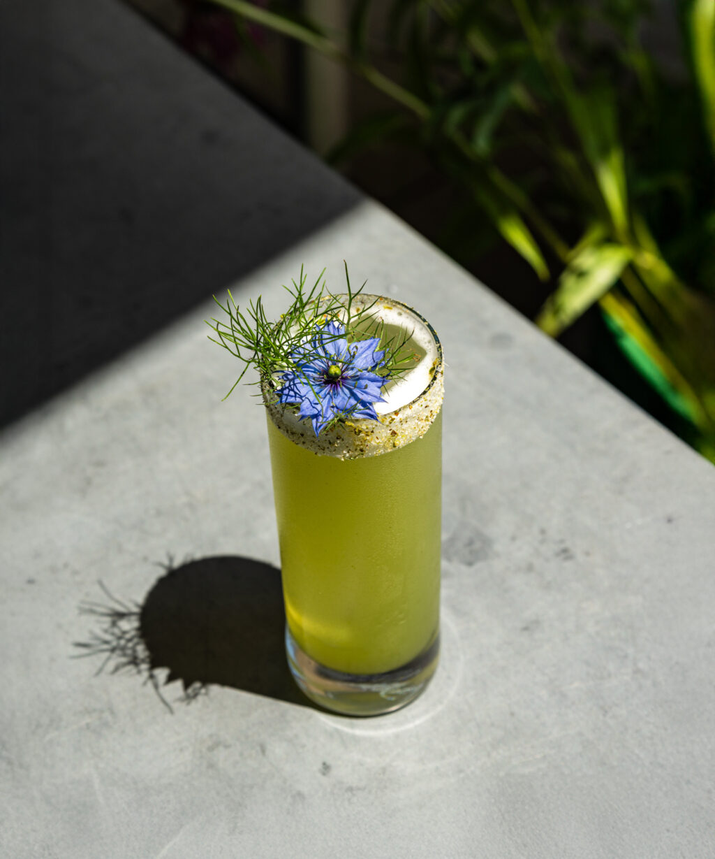 The Garden Gnome mocktail from Little Saint in Healdsburg