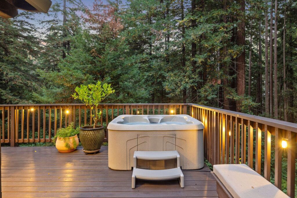 Views from the spa. (Open Homes Photography)