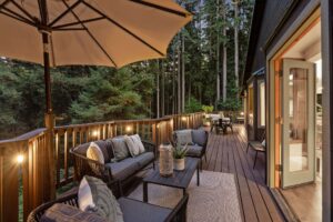 Seating area of deck.(Open Homes Photography)