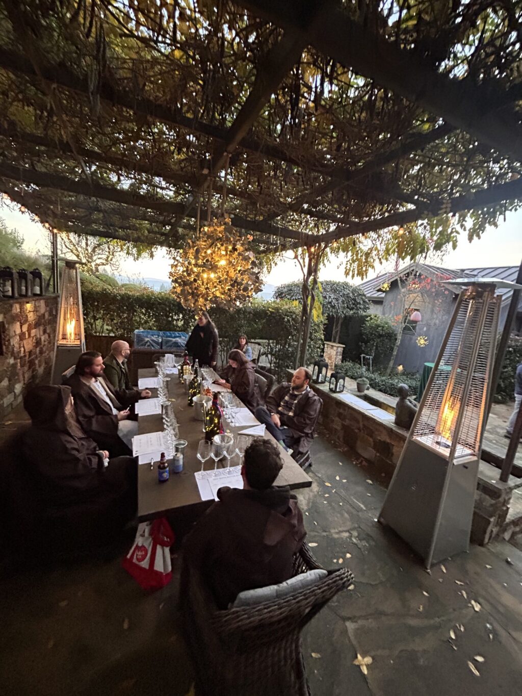 Sommeliers gather for the Blind Bottle Bash at Flambeaux Wine in Healdsburg. (Courtesy of TOWN)
