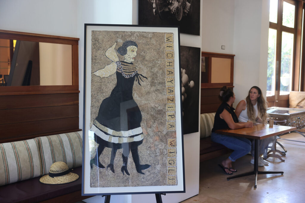 Artwork by Susan Preston is on display during a launch party for her book “In Ghost Time: The Art and Stories of Susan Preston” at Barndiva in Healdsburg Sunday, Sept. 14, 2025. (Beth Schlanker / The Press Democrat)