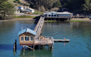 The newly reopened Boat Shack at the end of the pier at Nick’s Cove in Marshall on Wednesday, December 10, 2025. (Christopher Chung/The Press Democrat)