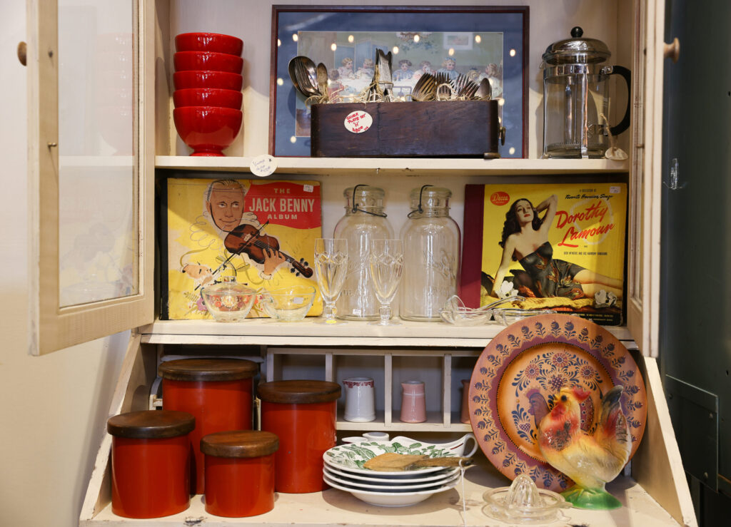A variety of vintage kitchenware at Hudson Street in Healdsburg on Wednesday, September 17, 2025. (Christopher Chung/The Press Democrat)
