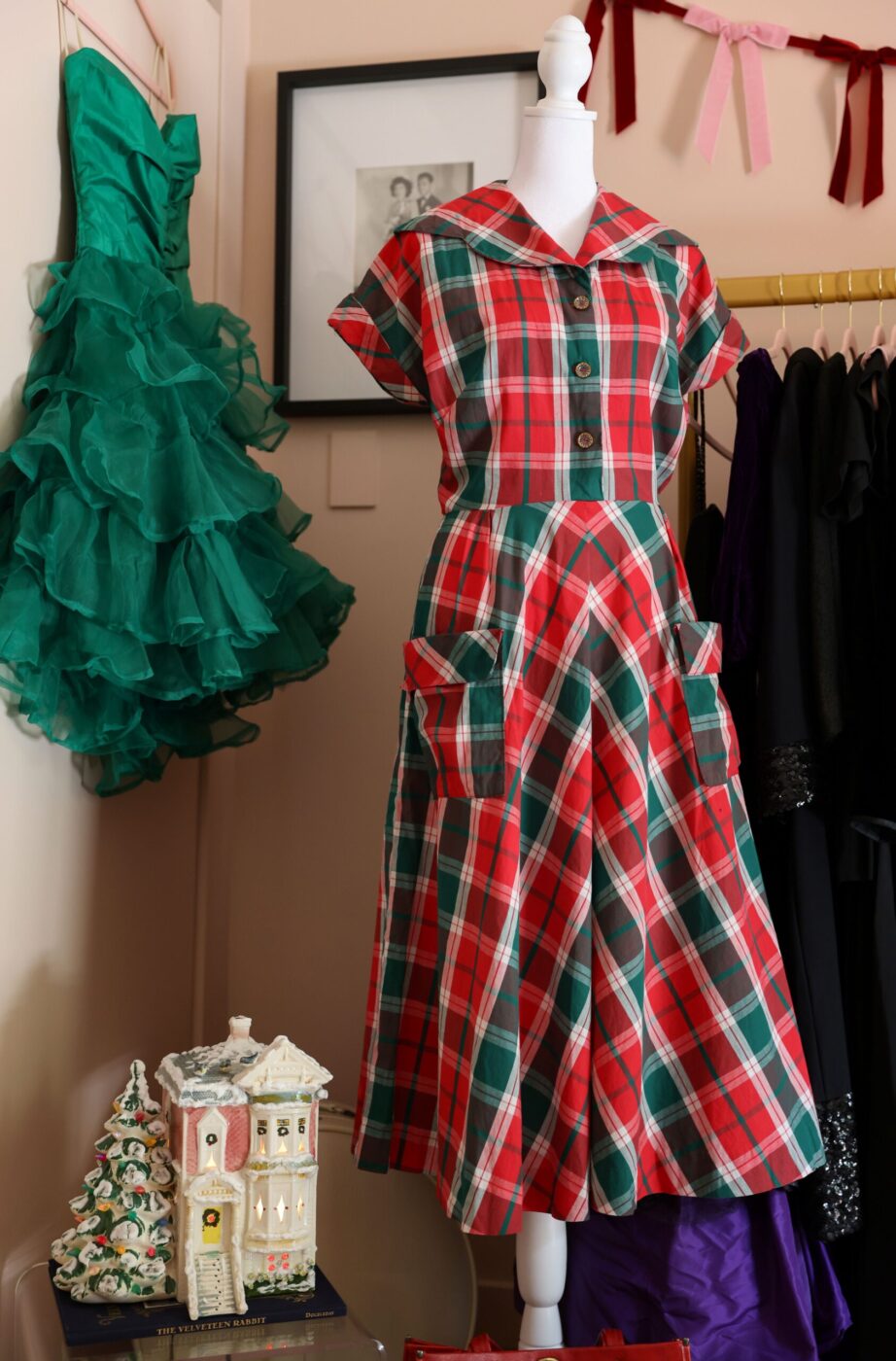 Vintage dresses at Emerald Era Vintage in Guerneville on Friday, October 3, 2025. (Christopher Chung/The Press Democrat)