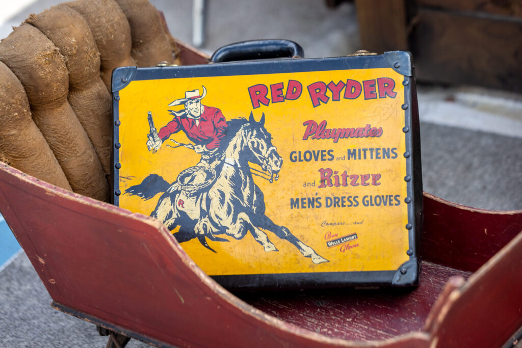 A vintage Red Ryder lunchbox from Lady Buck Vintage Wednesday, Oct. 6, 2025, in Agua Caliente. (John Burgess / The Press Democrat)