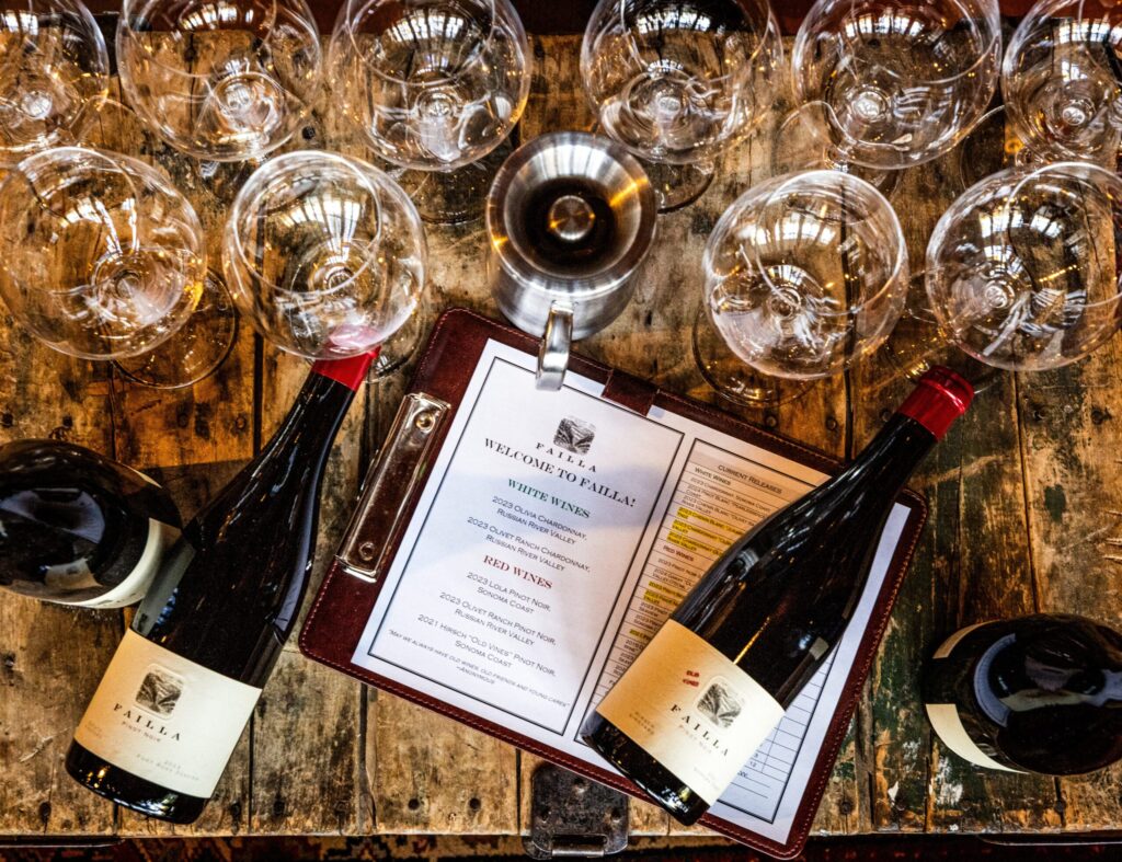 The Failla Wines tasting room features small batch Pinot Noir, Chardonnay and Syrah Thursday, Dec. 4, 2025 along the Silverado Trail north of St. Helena. (John Burgess / The Press Democrat)