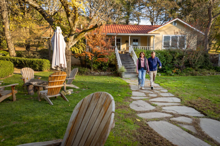 The Failla Wines tasting room in a cottage on 11 acres Thursday, Dec. 4, 2025 along the Silverado Trail north of St. Helena. (John Burgess / The Press Democrat)