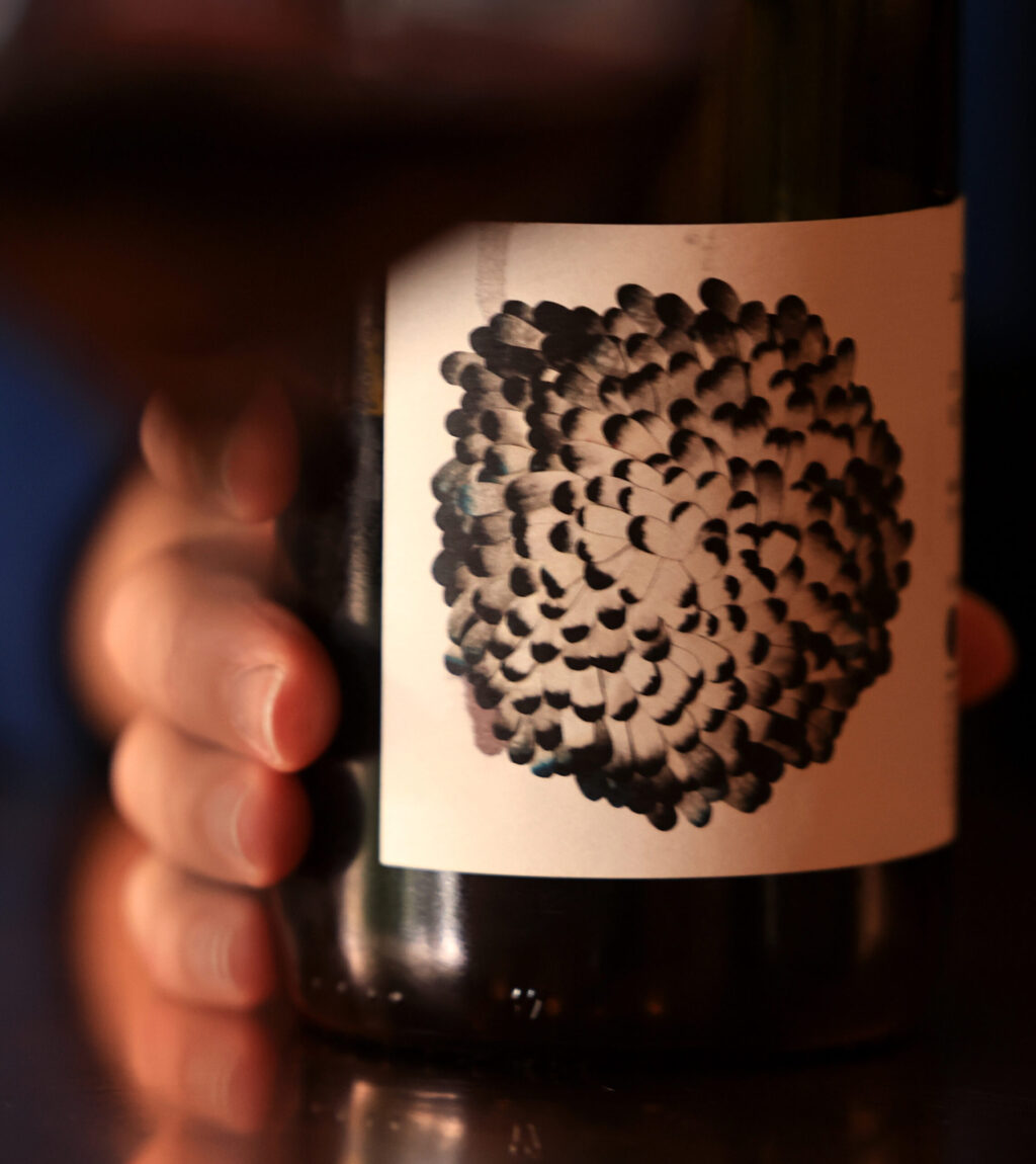 A Martha Stoumen Nero d’Avola wine at Martha Stoumen Tasting Room in Healdsburg, Wednesday, October 1, 2025. (Kent Porter / The Press Democrat)