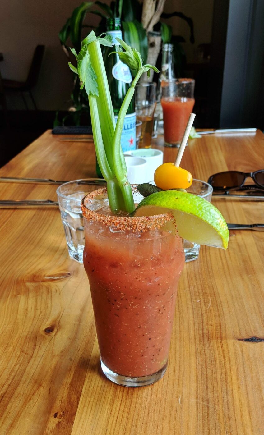 The bloody mary at The Shuckery in Petaluma. (Houston Porter/for the Petaluma Argus-Courier)