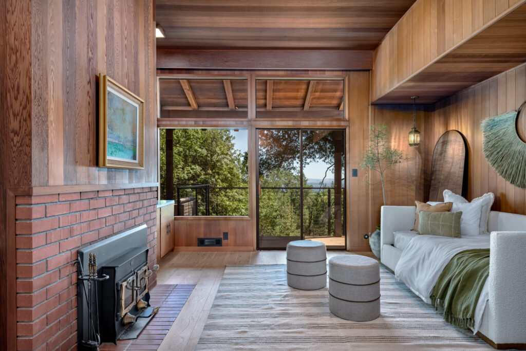 Living room with fireplace. (Bart Edson)