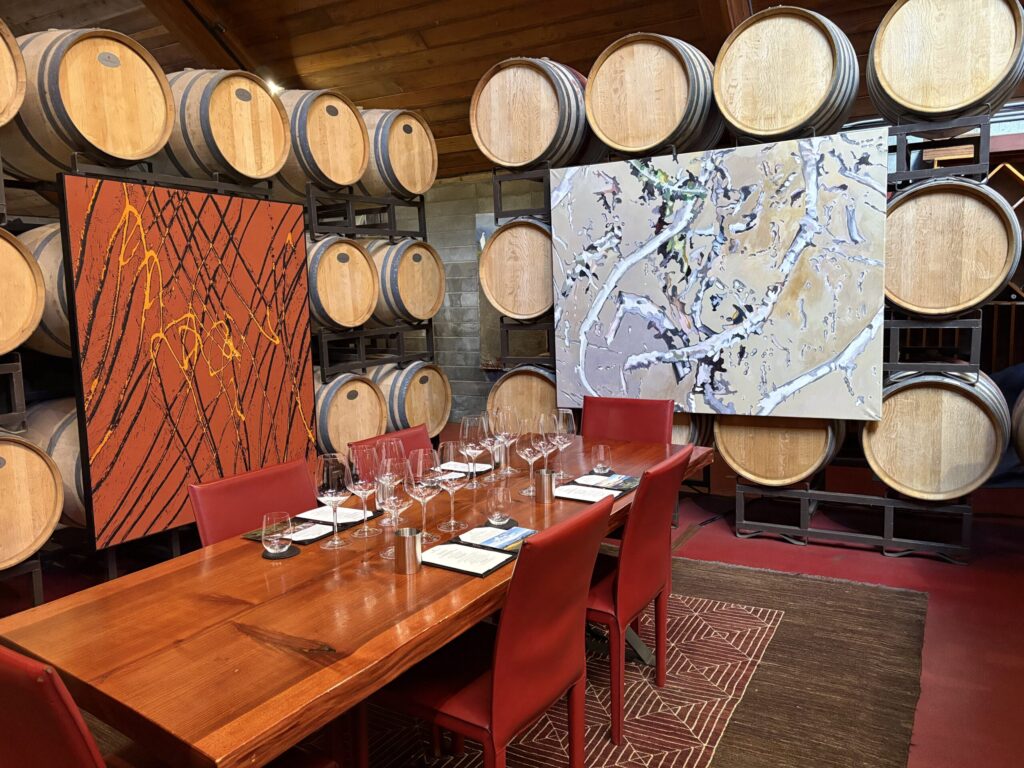 Inside the Chappellet Winery tasting room in St. Helena. (Tina Caputo)