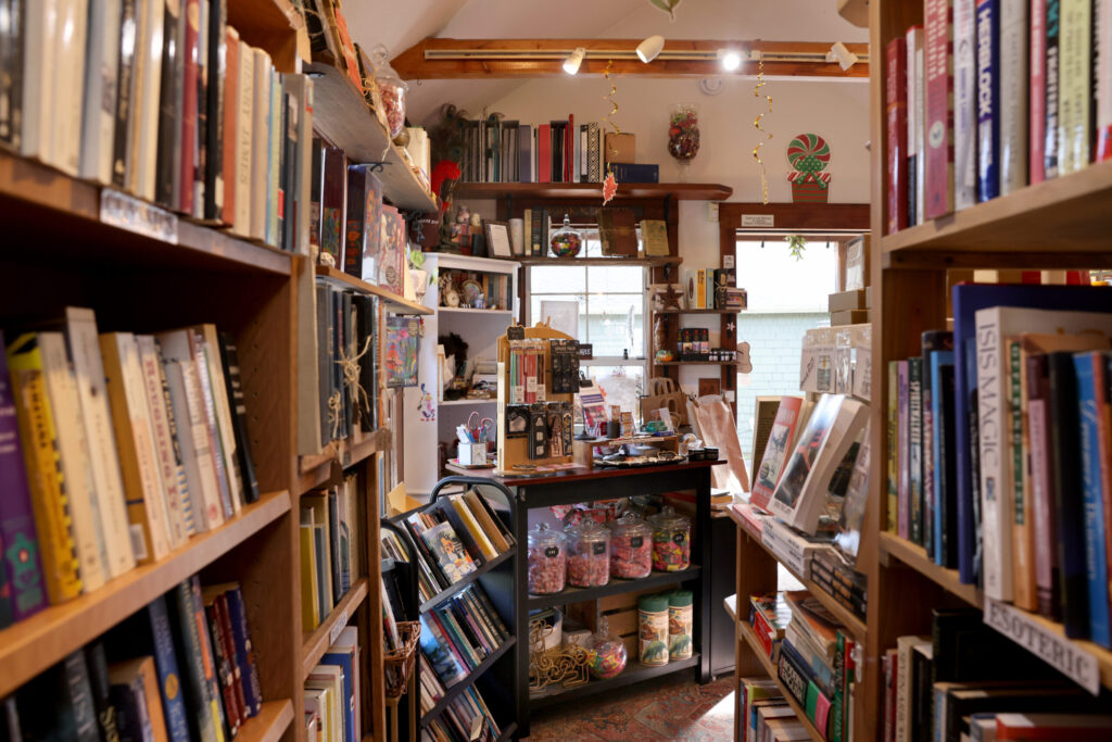 The Poet’s Corner Bookshop in Duncans Mills Thursday, Nov. 20, 2025. (Beth Schlanker / The Press Democrat)