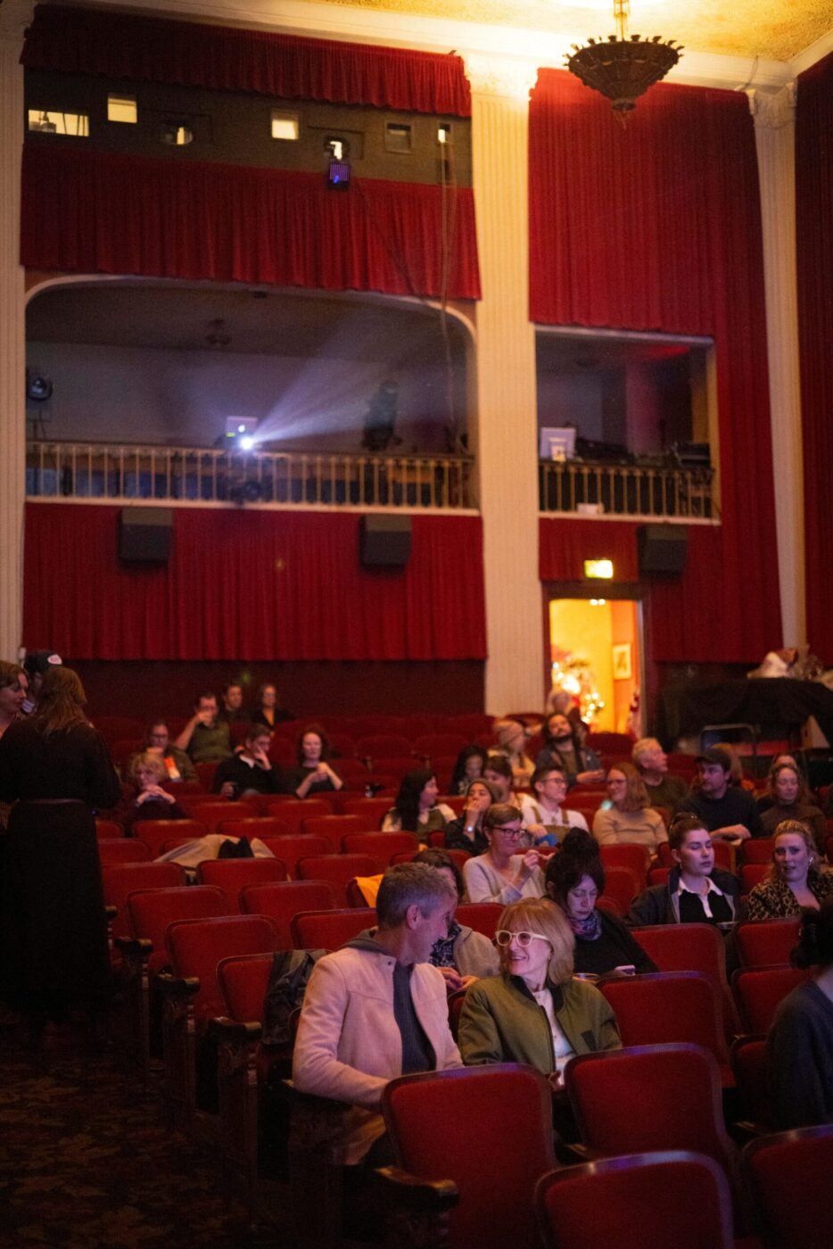 The Sonoma Film Club hosts monthly screenings that include a pre-film wine reception. (Conor Hagen)