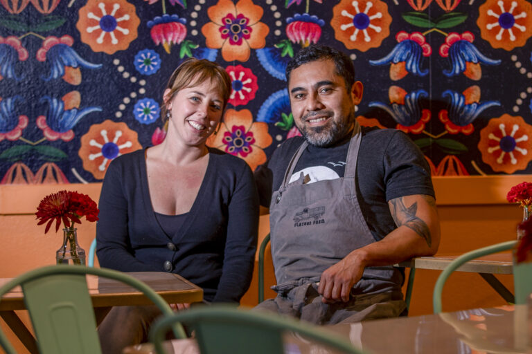 Partners Hayley Cutri and chef Efrain Balmes at Sonoma Eats in Sonoma Tuesday November 22, 2022. (Chad Surmick / Press Democrat)