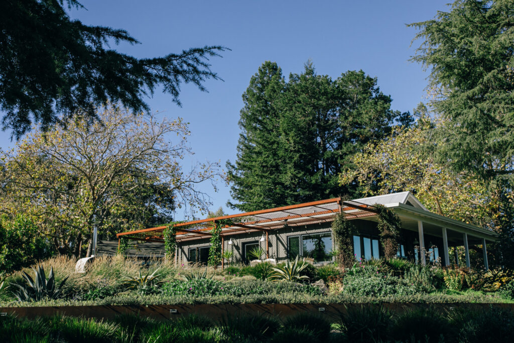 Jennifer Becker and Lars Langberg’s Sebastopol home. (Eileen Roche)
