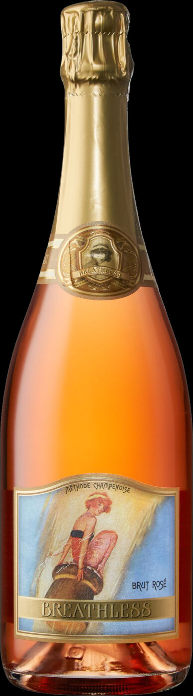 A bottle of Brut rosé from Breathless Wines in Healdsburg. (Breathless Wines)
