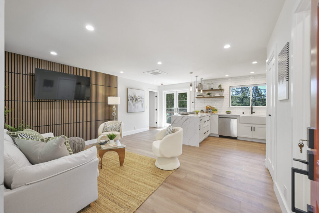 Lounging area of great room. (Jesse West)