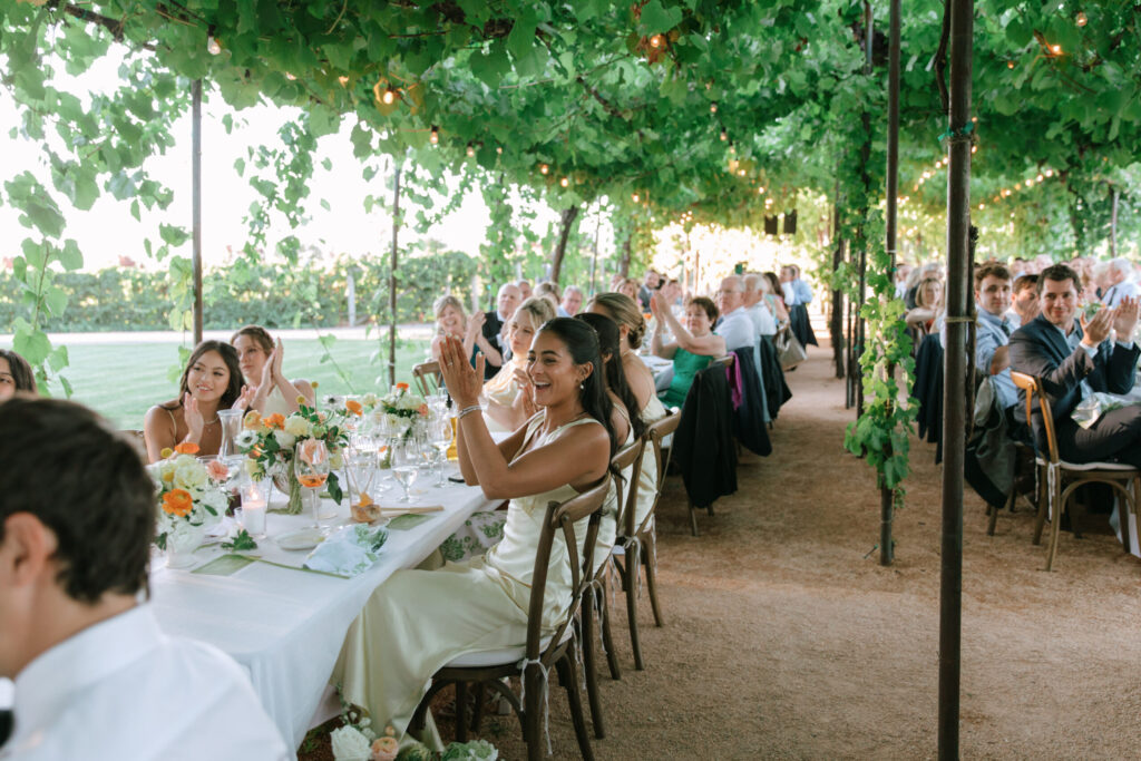 Sanjana and Evan's wedding took place among the lush ivies and vines at Trentadue Winery in Geyserville. (Katie Miller)