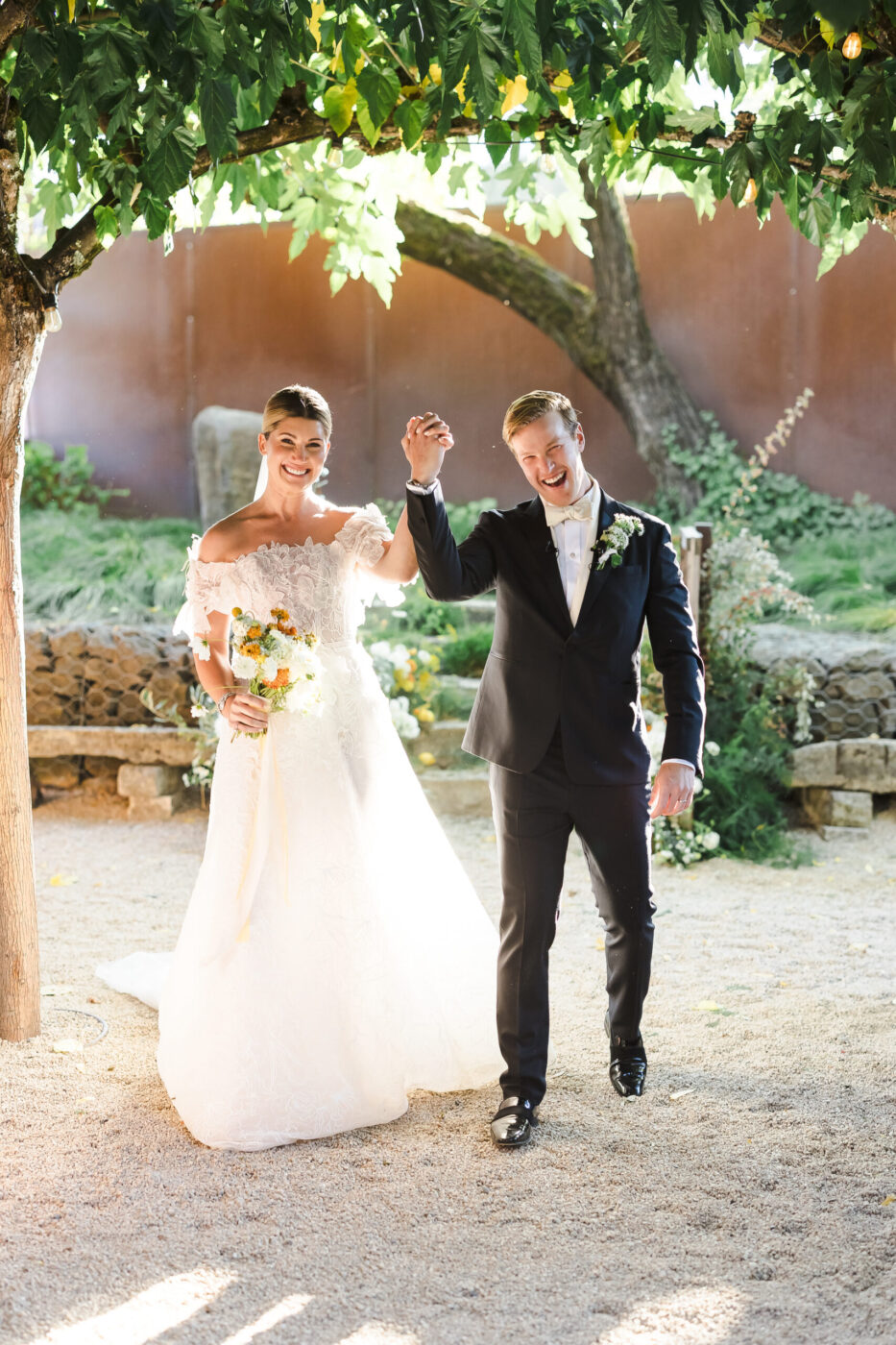 Newlyweds Olivia Fleming and Brooks Schaffer. (Katie Monroe)