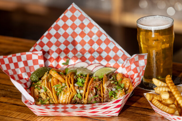 The Crispy Taco selection from Galvan’s Beer Garden Friday, Feb. 7, 2026 in Cotati. (John Burgess/The Press Democrat)