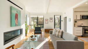 Living area of great room. (Julian Rundle)