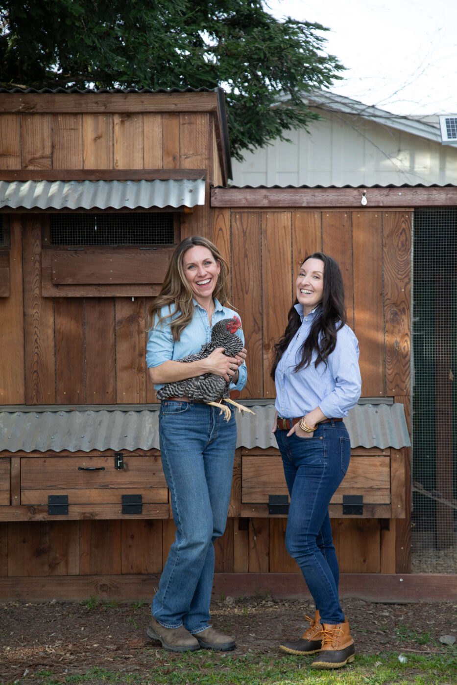 Chair of the Healdsburg Farmers’ Market board, Shalie Jonker, left, and cookbook author Liza Gershman have teamed up to produce a cookbook featuring the food and farmers that are at the market each week. (Sara Baurley)
